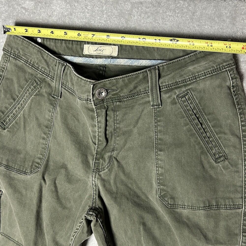 Vintage Green Women’s Levi Cargo Pants Size 6 Rare Skinny Combat Grunge Punk   - Picture 6 of 12